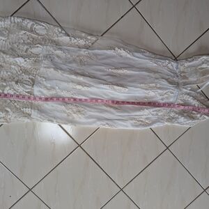 Ivory Lace Overlay Dress